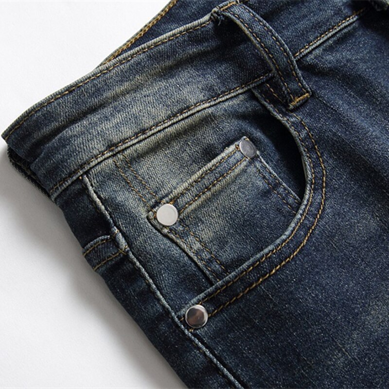 Jeans Homme Moto Vintage