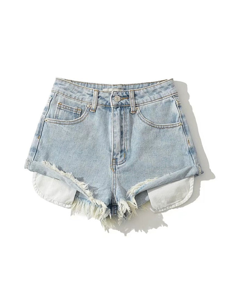 Short Jeans Vintage Femme Rétro