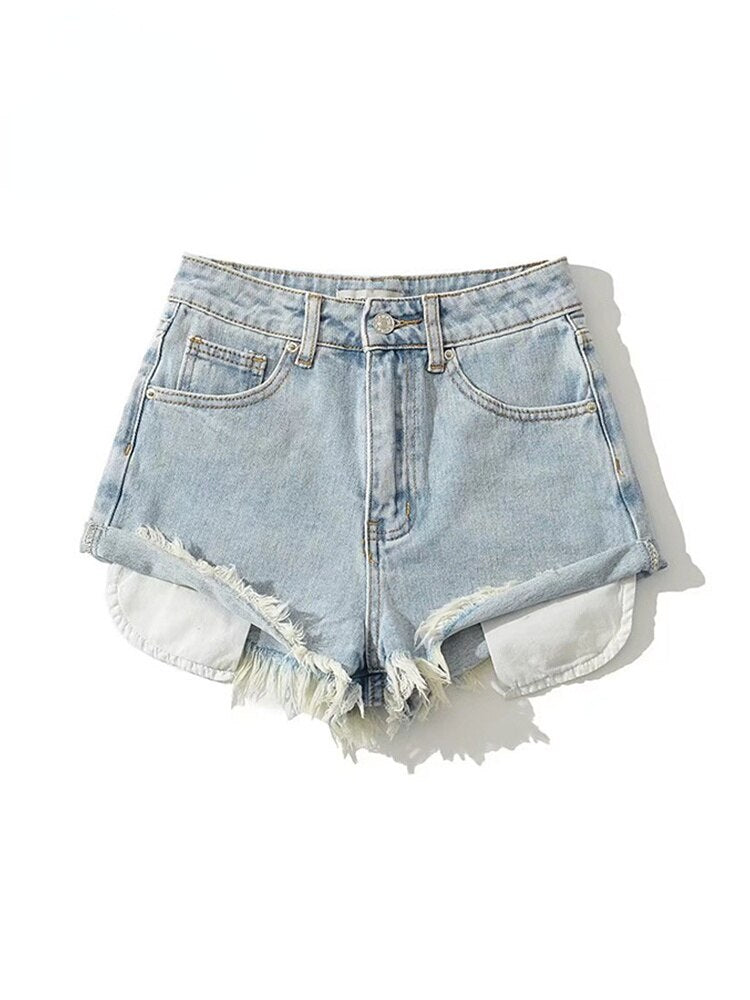Short Jeans Vintage Femme Rétro