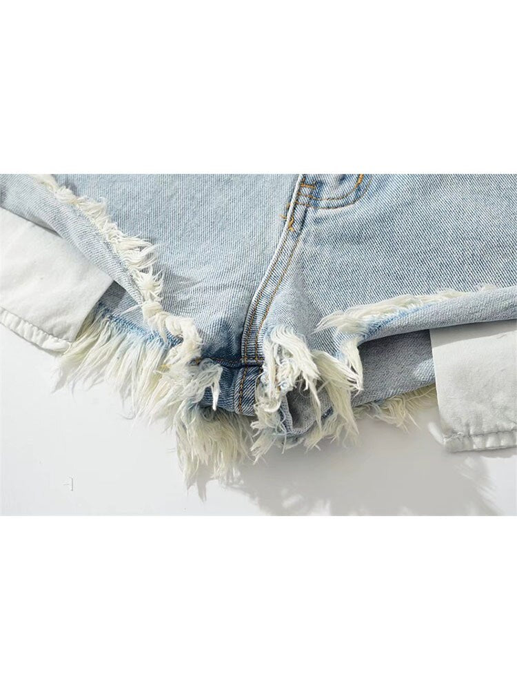 Short Jeans Vintage Femme Rétro