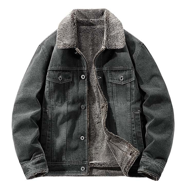 Veste Jean Fourrée Vintage