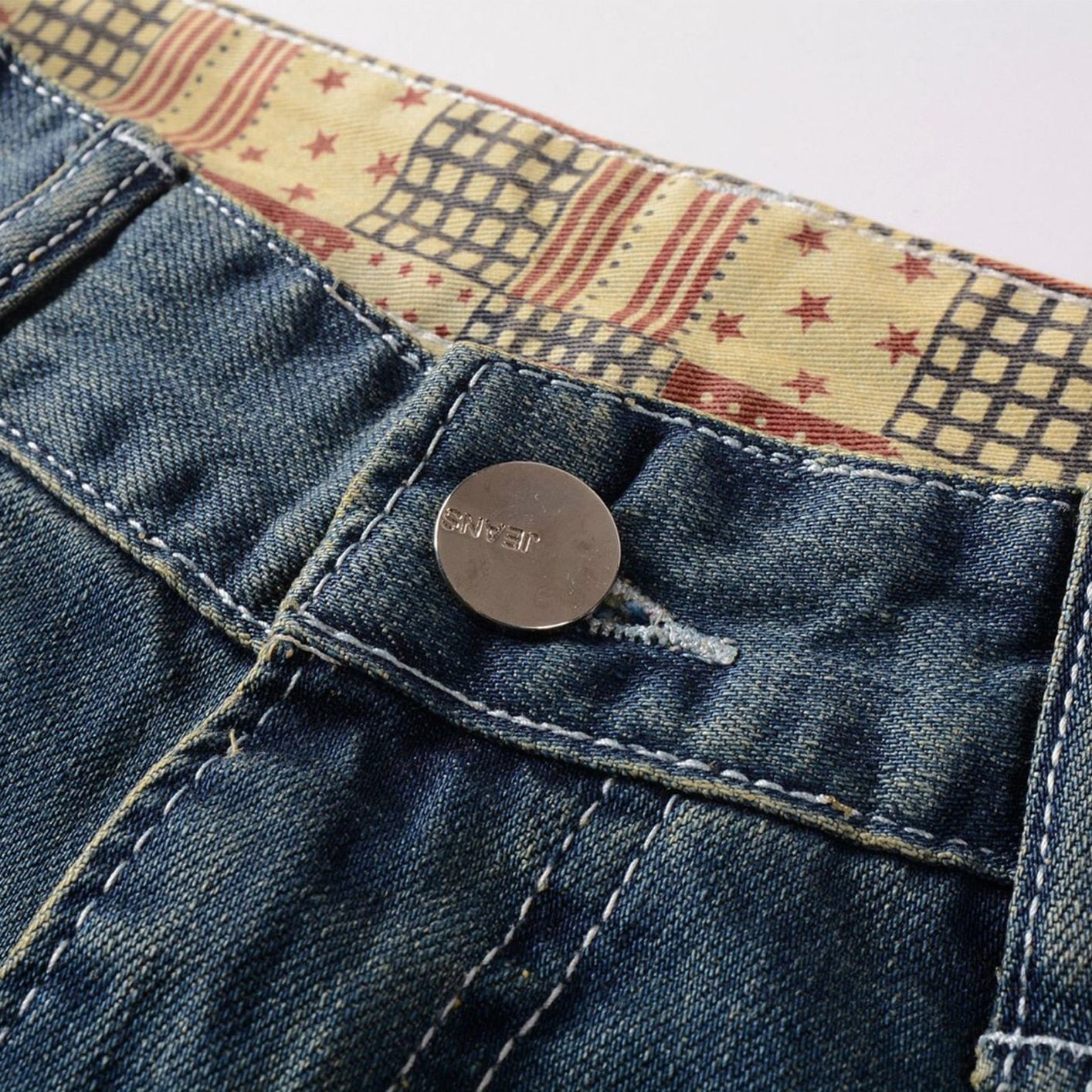 Vintage Look Jean Homme