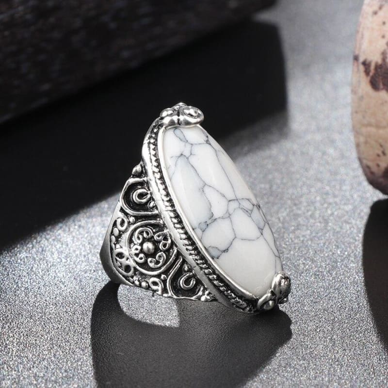 Bague Vintage Blanche