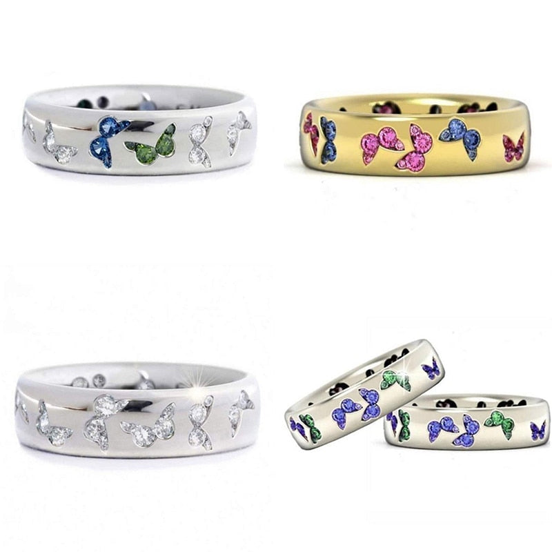 Bague vintage papillon