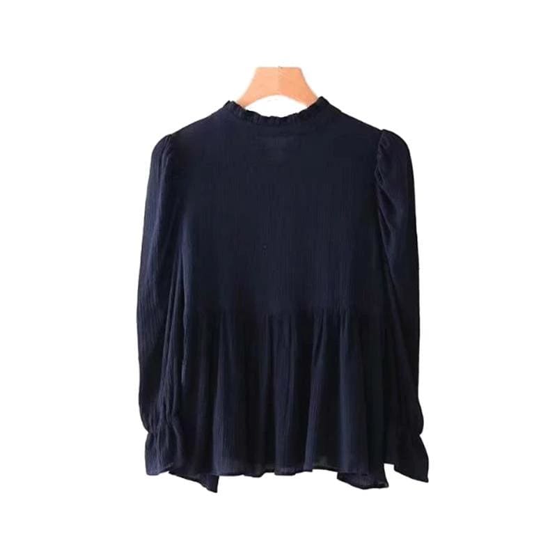 Blouse Bleue Vintage