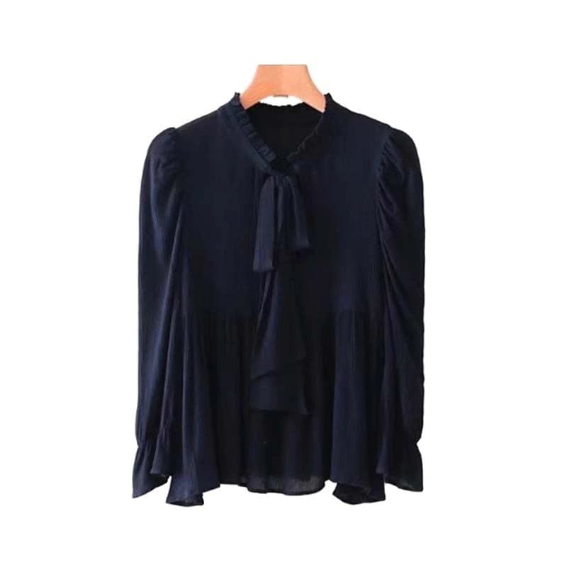 Blouse Bleue Vintage