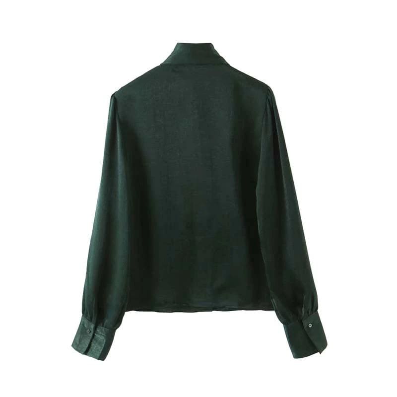 Blouse Verte Vintage