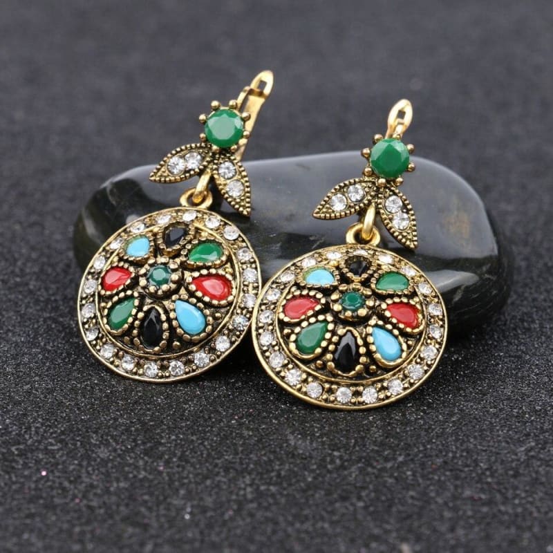 Boucle D’Oreille Vintage Multi