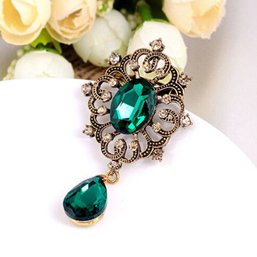 Boucle D’Oreille Vintage Verte