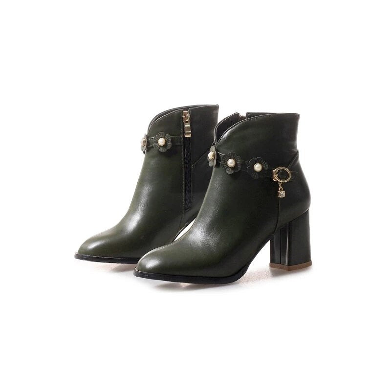 Chaussure Vintage Femme Noir En Cuir