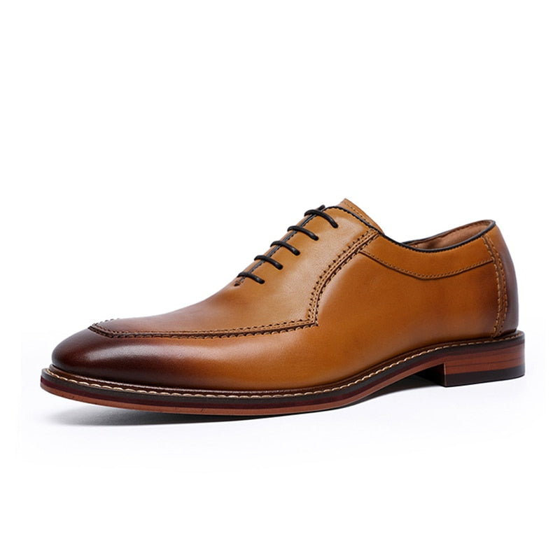 Chaussures Noires Cuir Homme Vintage