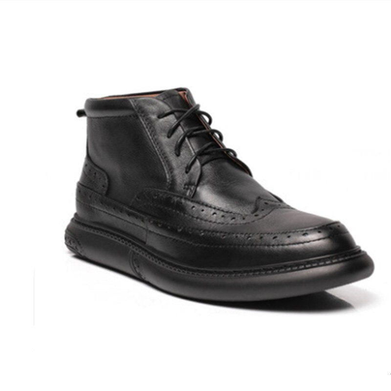 Chaussures Vintage Cuir Montante