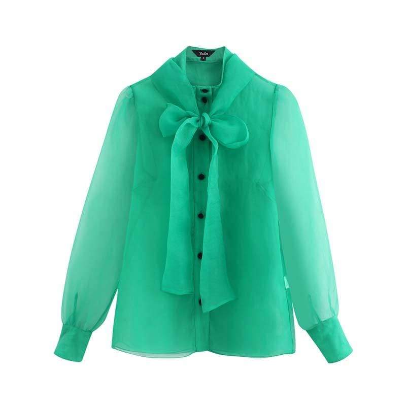 Chemisier Vintage Style Vert