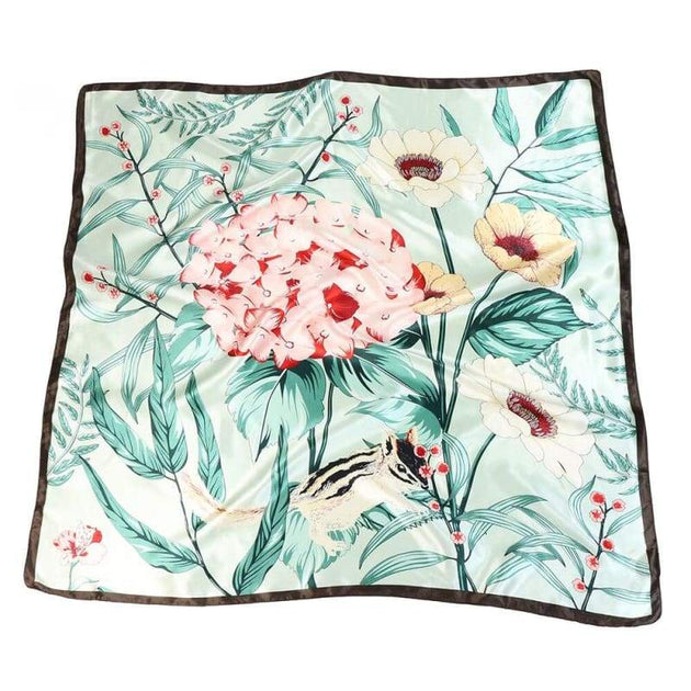 Étole Foulard Femme Occasion Imprimé Floral Multicolore, Style Bohème Léger