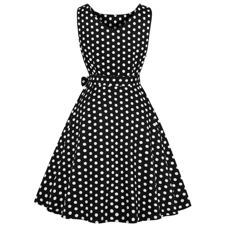 Grande Taille Robe Vintage Noir