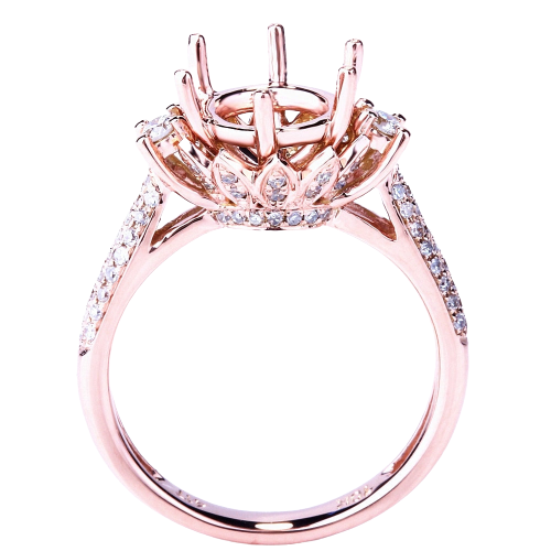 Grosse Bague Argent Vintage Rose