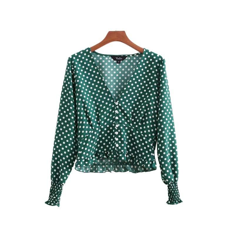 Haut Vintage Vert