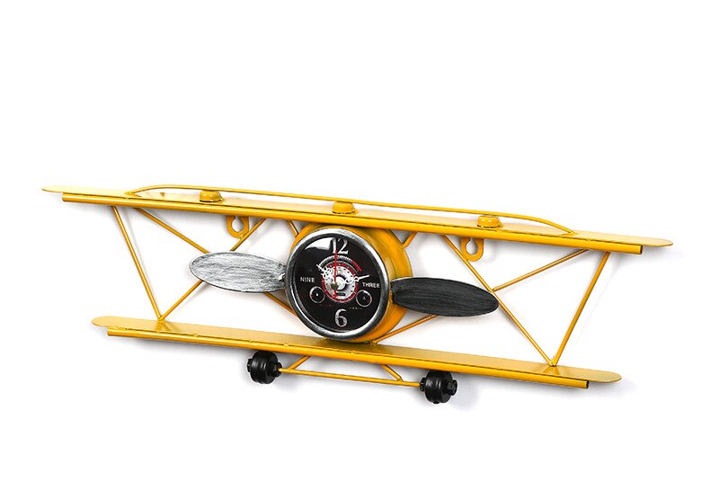 Horloge murale avion vintage