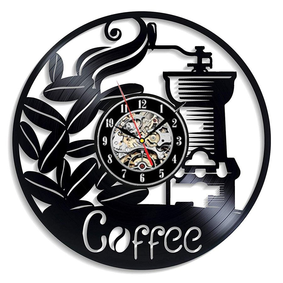 Horloge murale noir vintage