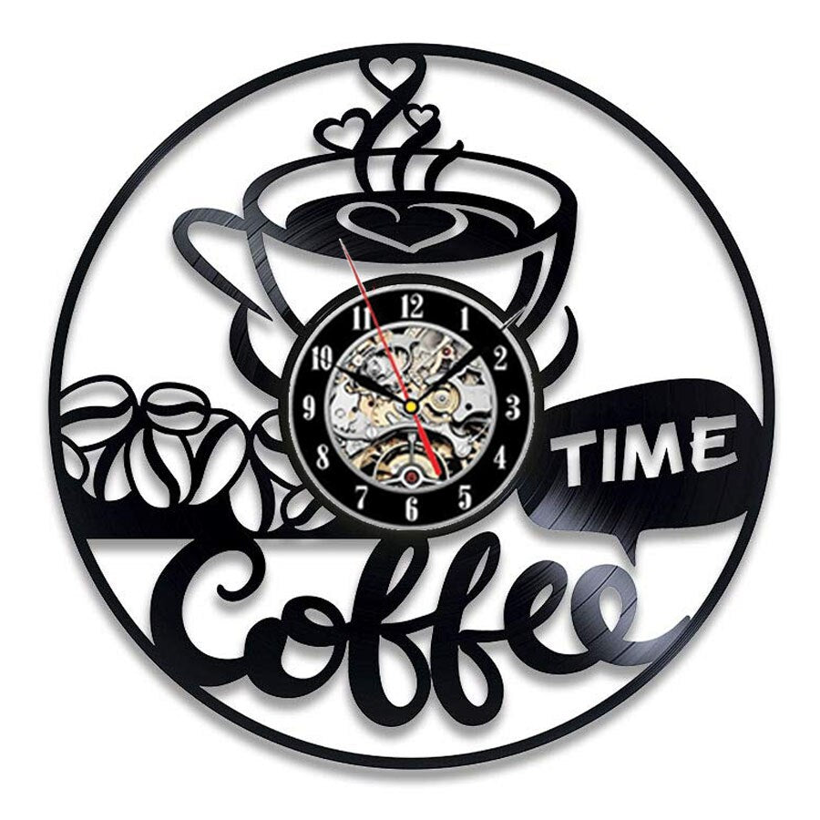 Horloge murale noir vintage