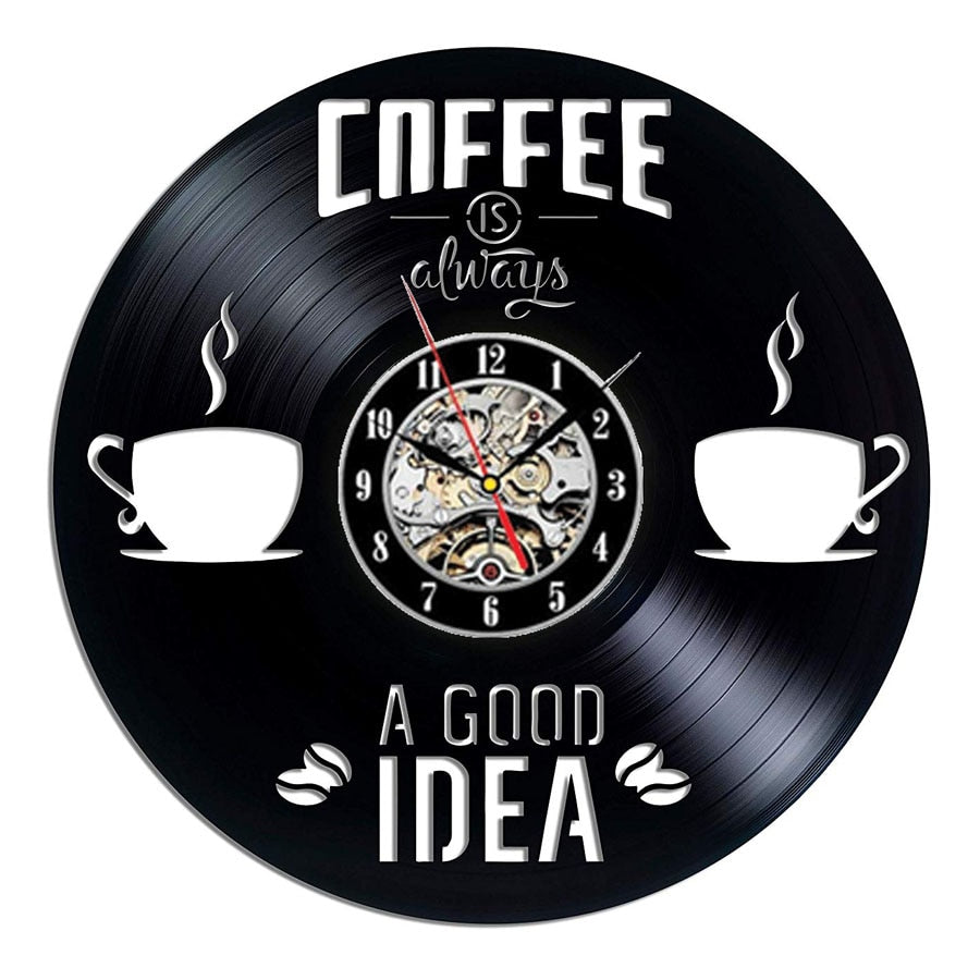 Horloge murale noir vintage