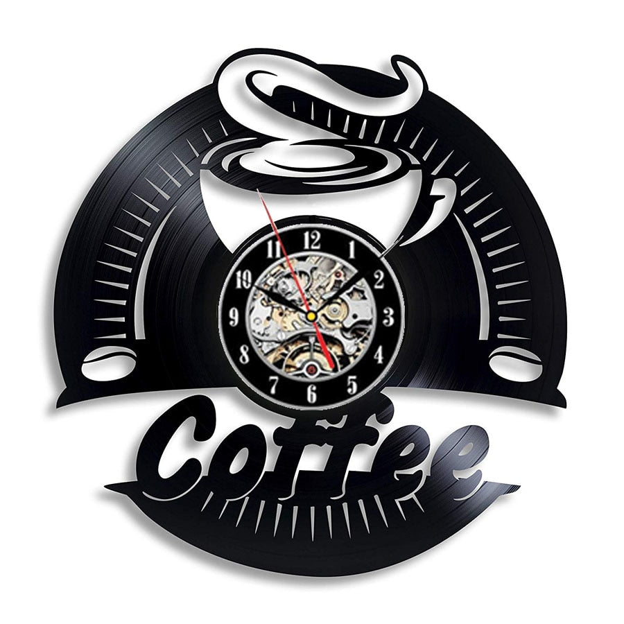 Horloge murale noir vintage
