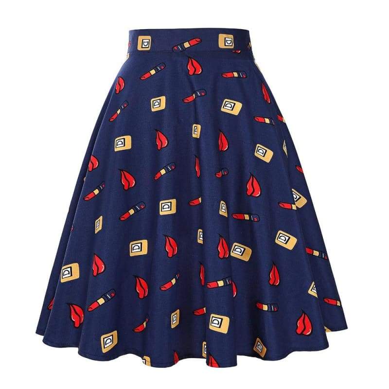 Jupe Bleu Roi Vintage