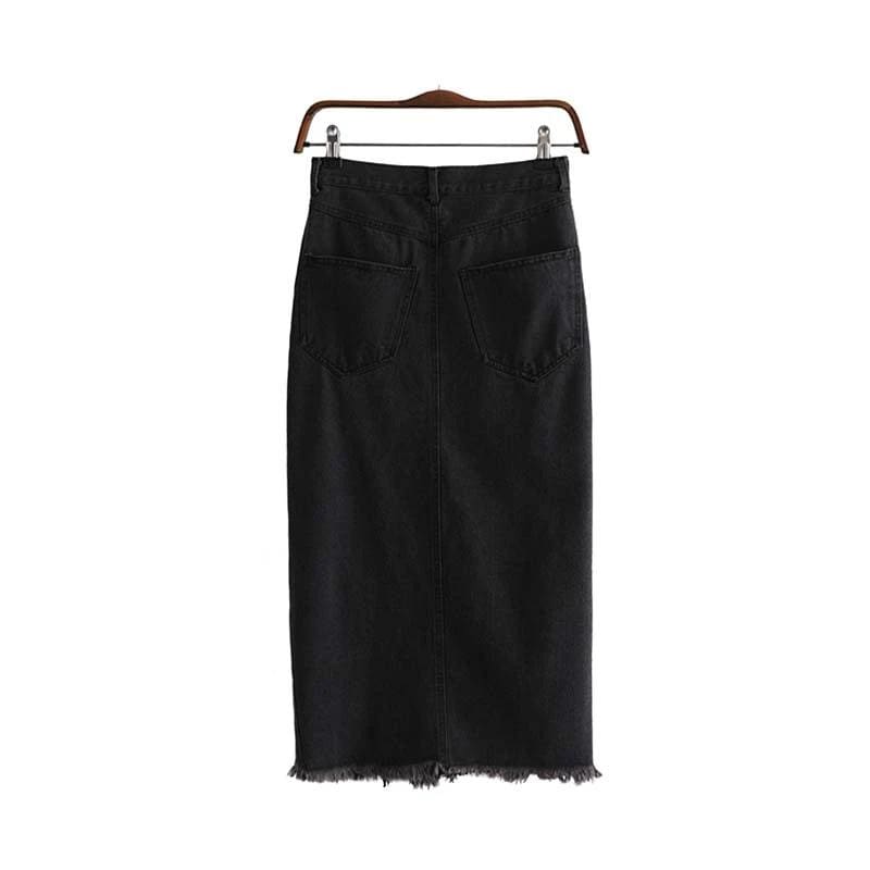Jupe Crayon Taille Haute Vintage