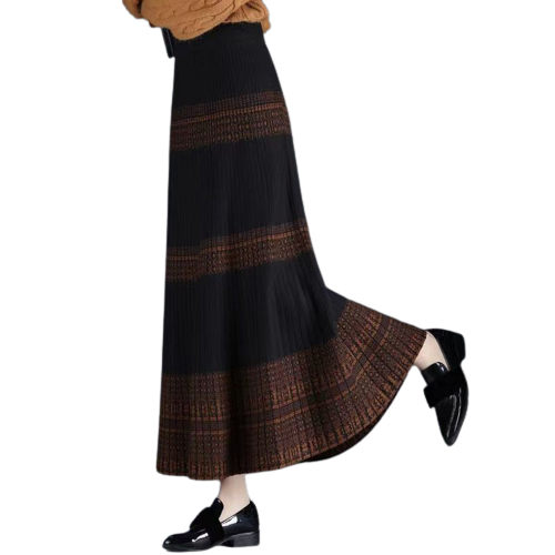 Jupe Longue Femme été Bohème - Taille élastique, Imprimé Floral - Coupe Droite Fluide - Pour Plage, Vacances, Look Décontracté Chic - 5