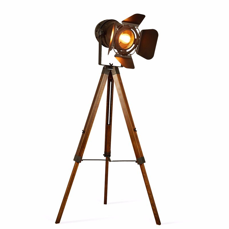 Lampe Lampadaire Vintage Sur 3 Pieds