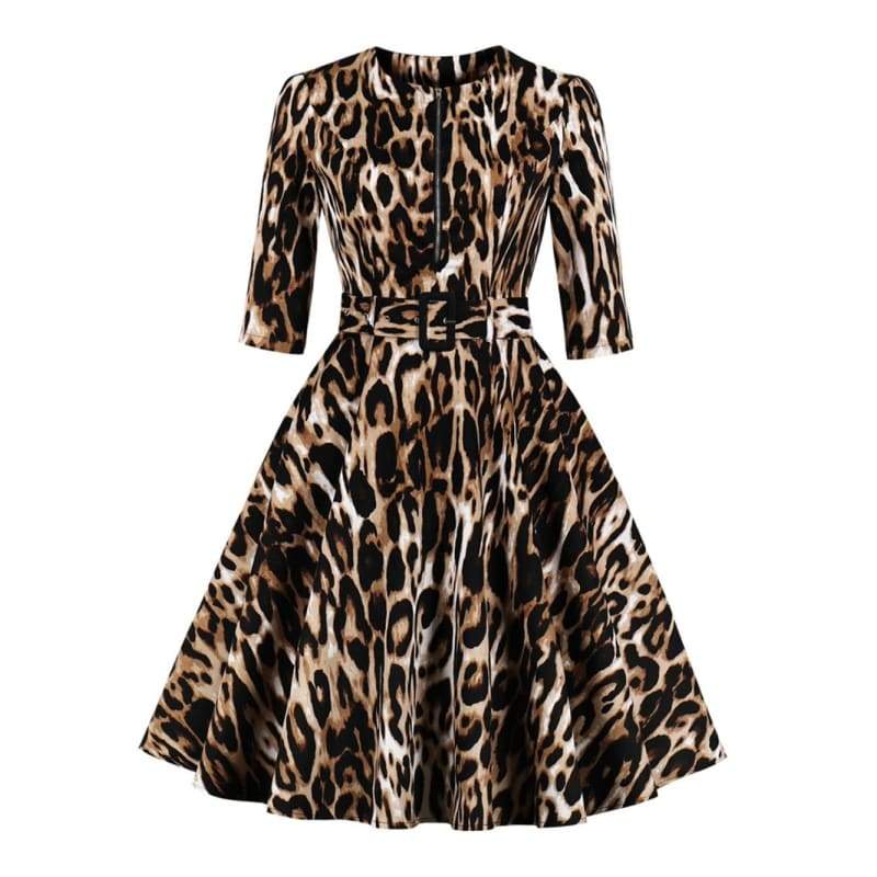 Léopard Vintage Robe