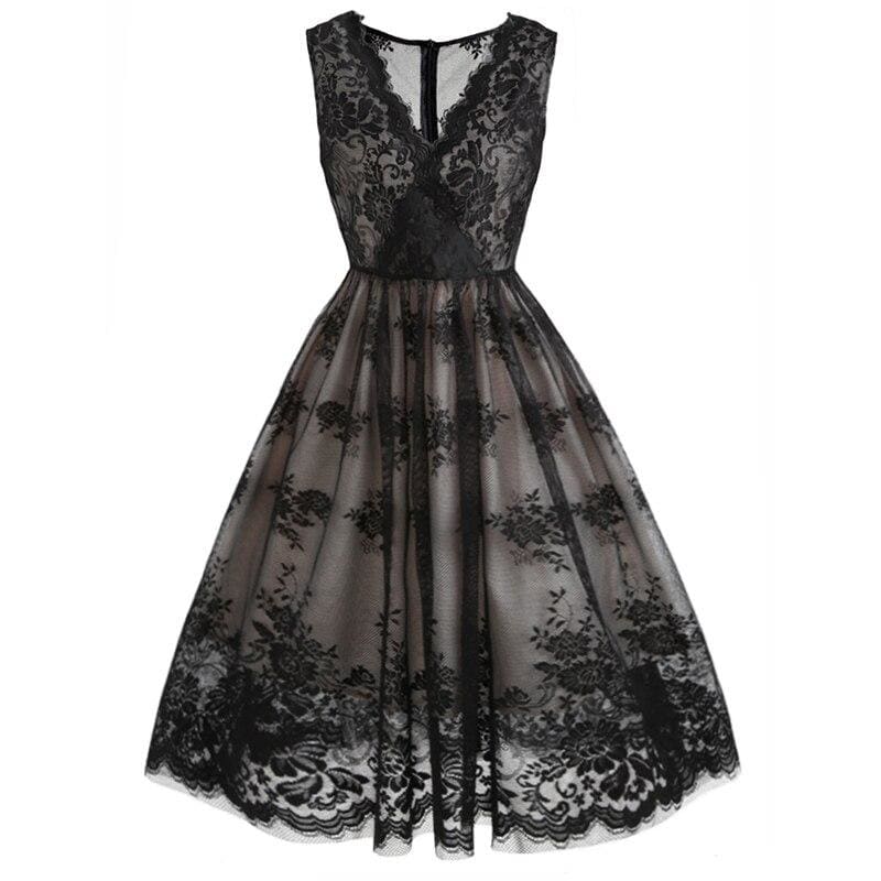 Longue Robe Noire Vintage