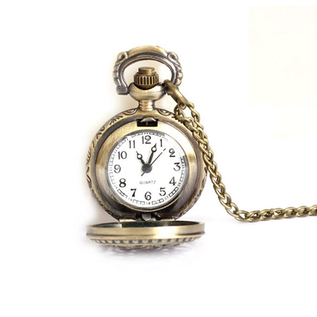 Montre à Gousset Ancienne Vintage N°12 - Mécanique Manuelle - Cadran émaillé Blanc - Style Classique Gravé - Fabriqué En France (1900-1919)