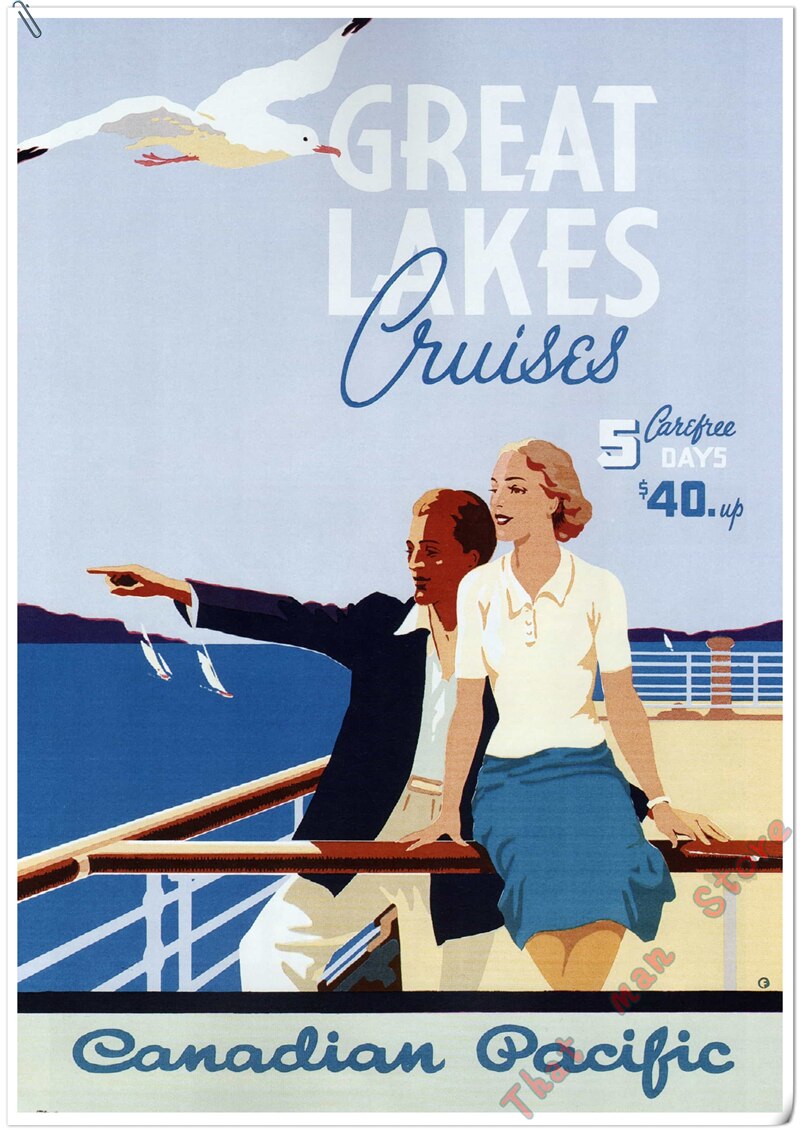 Poster Affiche Voyage Vintage