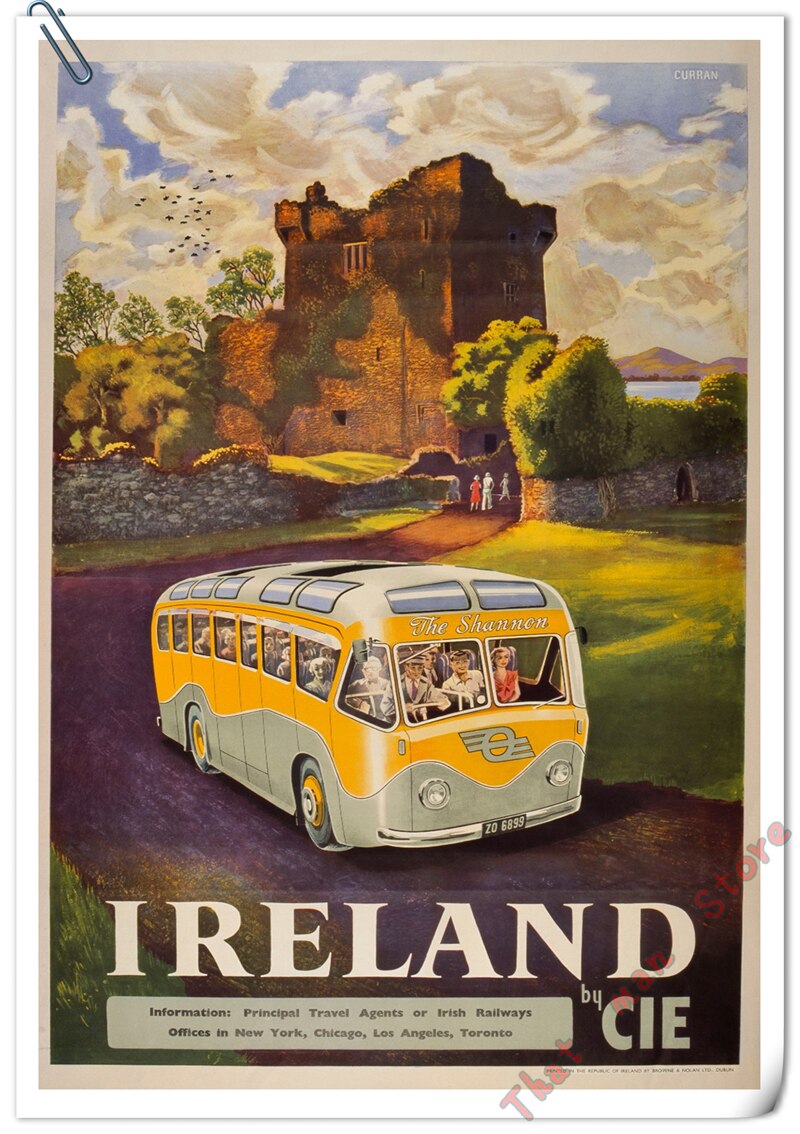 Poster Affiche Voyage Vintage