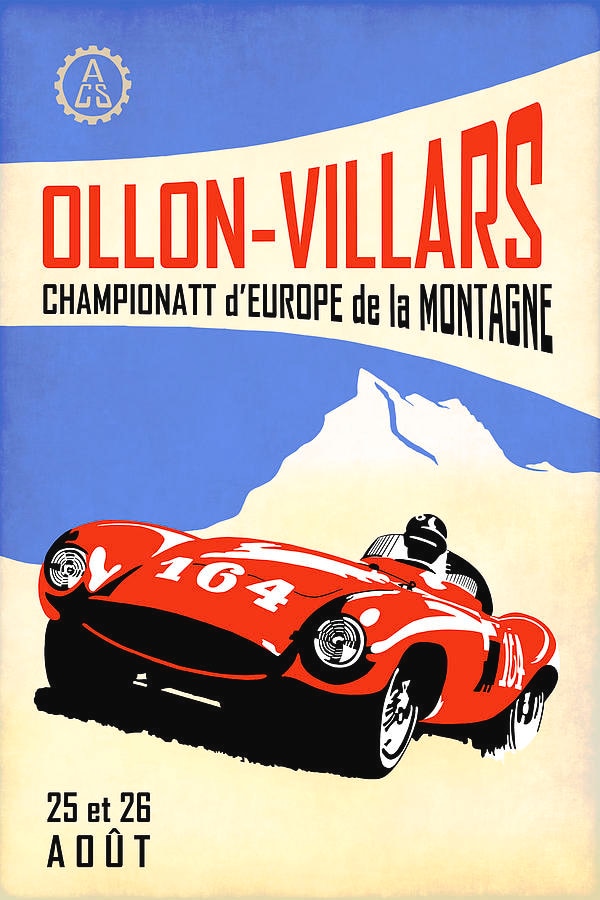 Poster Course Automobile Vintage