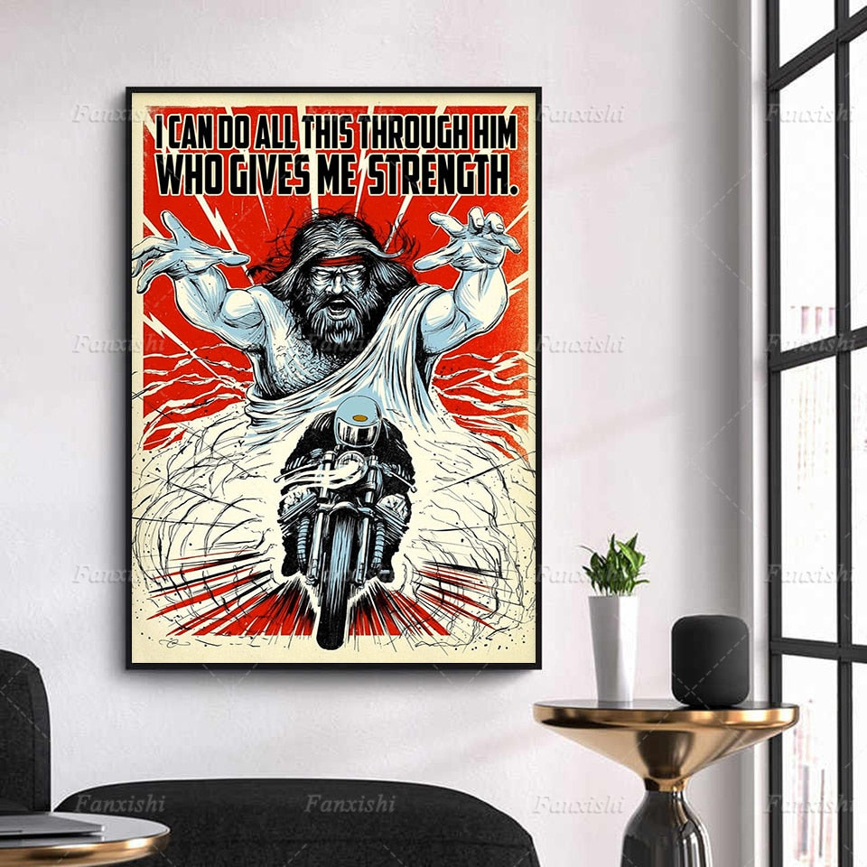 Poster Moto Cross Vintage