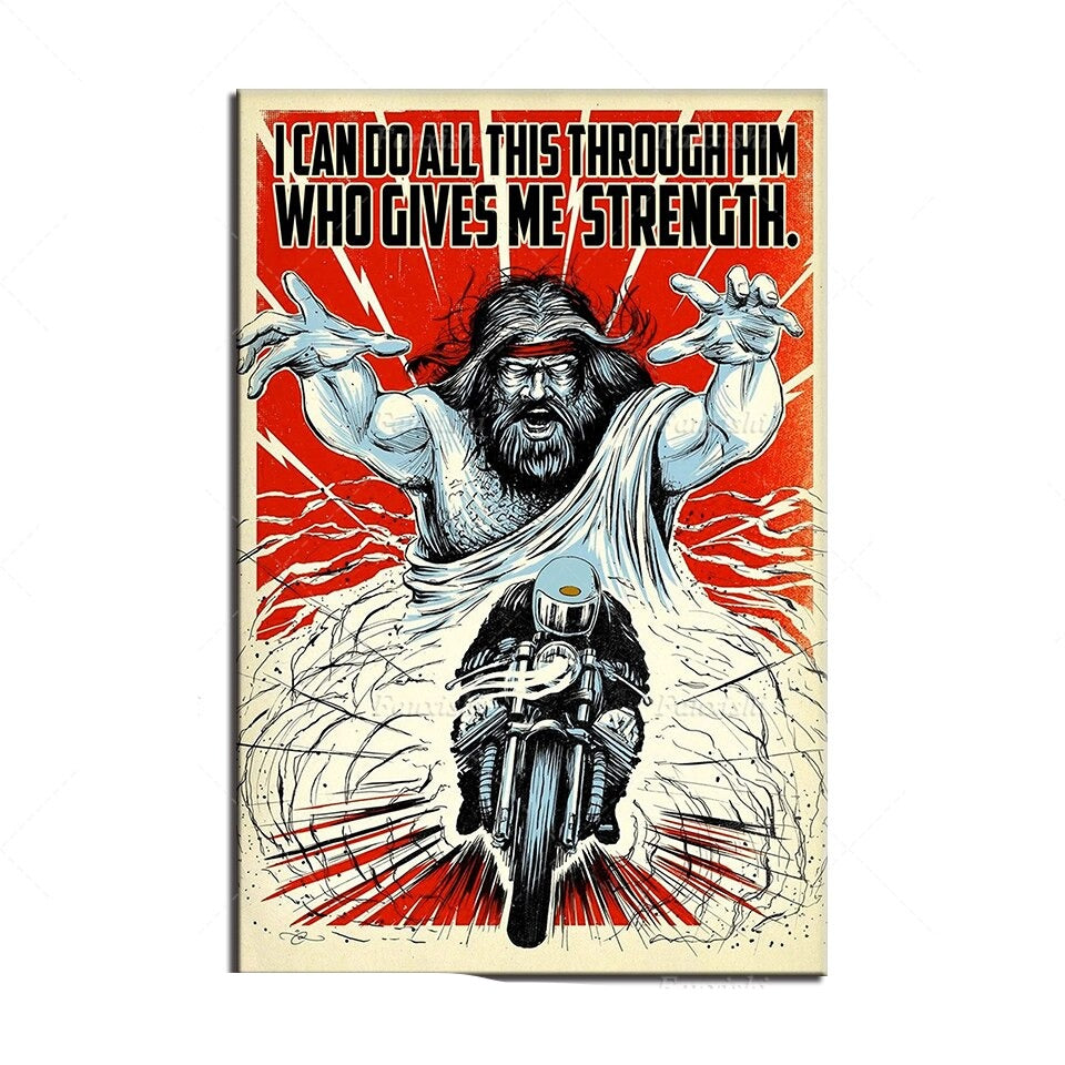 Poster Moto Cross Vintage