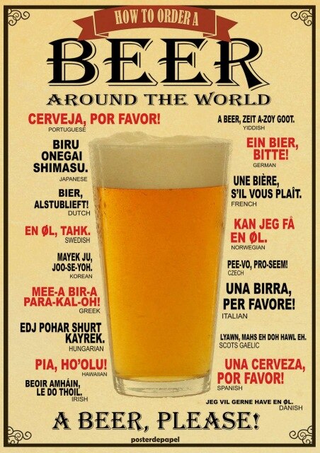 Poster Vintage Biere