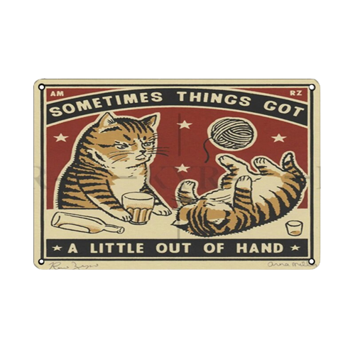 Poster Vintage Chat