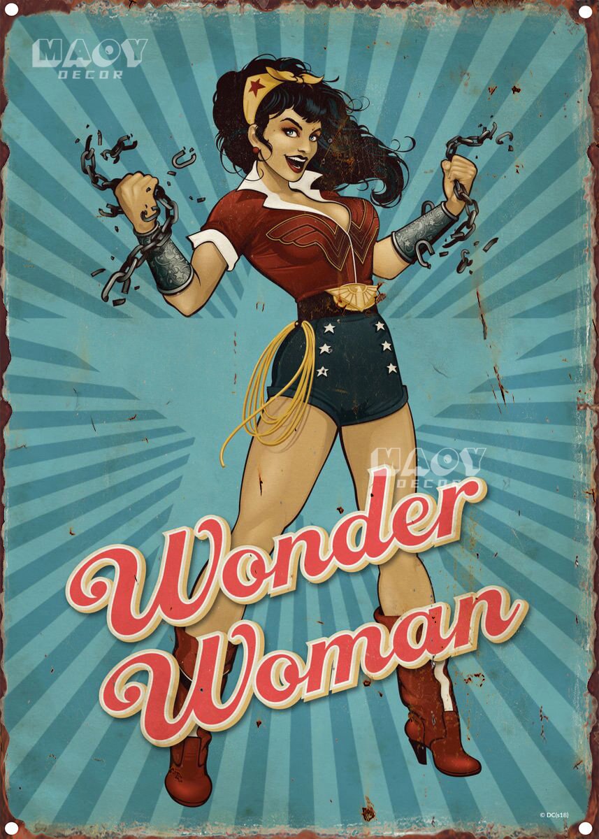 Poster Vintage Femme Rétro