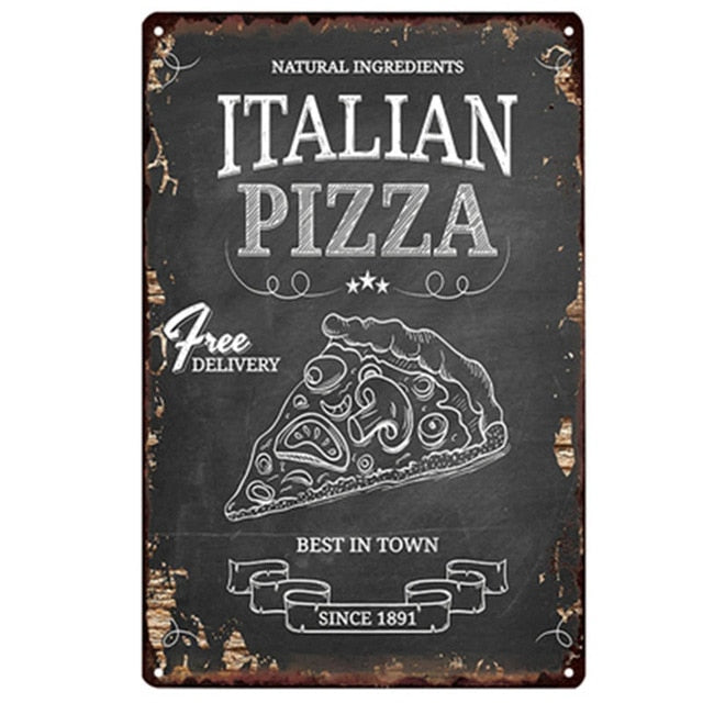 Poster Vintage Pizza Napoletana