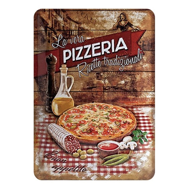 Poster Vintage Pizza Napoletana
