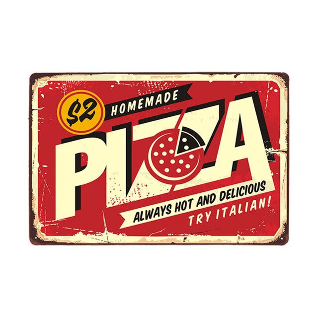 Poster Vintage Pizza Napoletana