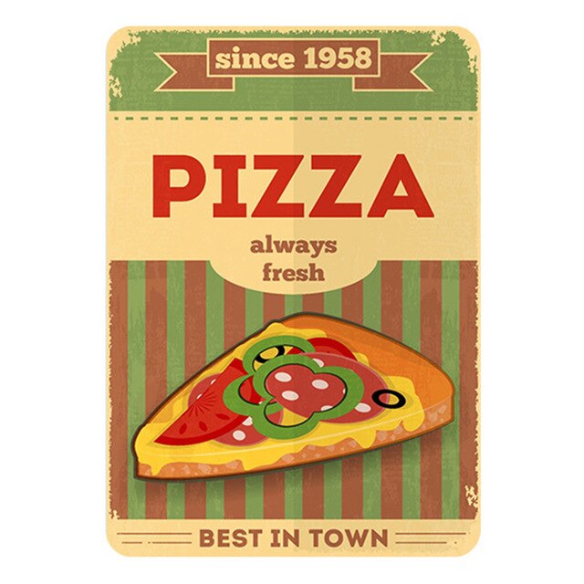 Poster Vintage Pizza Napoletana