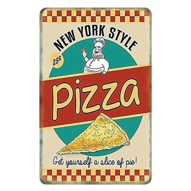 Poster Vintage Pizza Napoletana