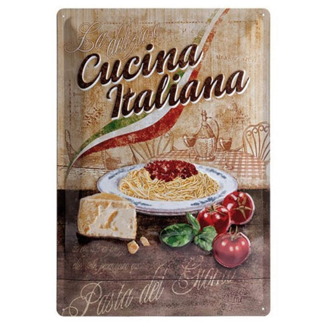 Poster Vintage Pizza Napoletana