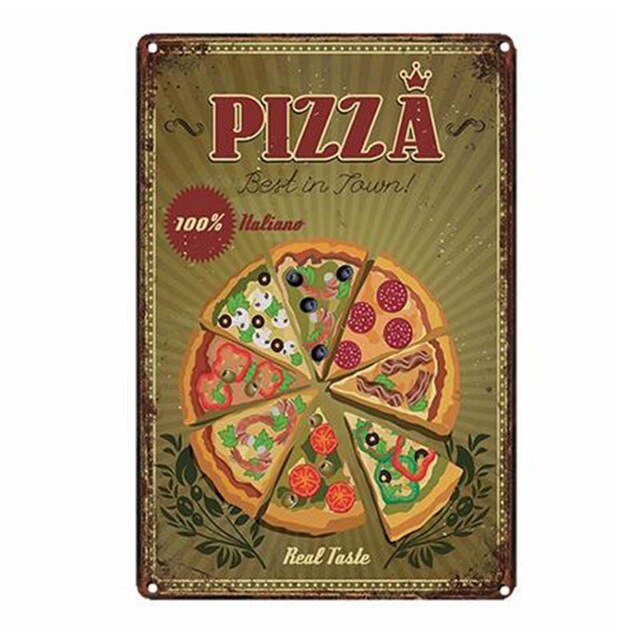Poster Vintage Pizza Napoletana