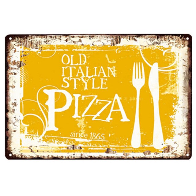 Poster Vintage Pizza Napoletana