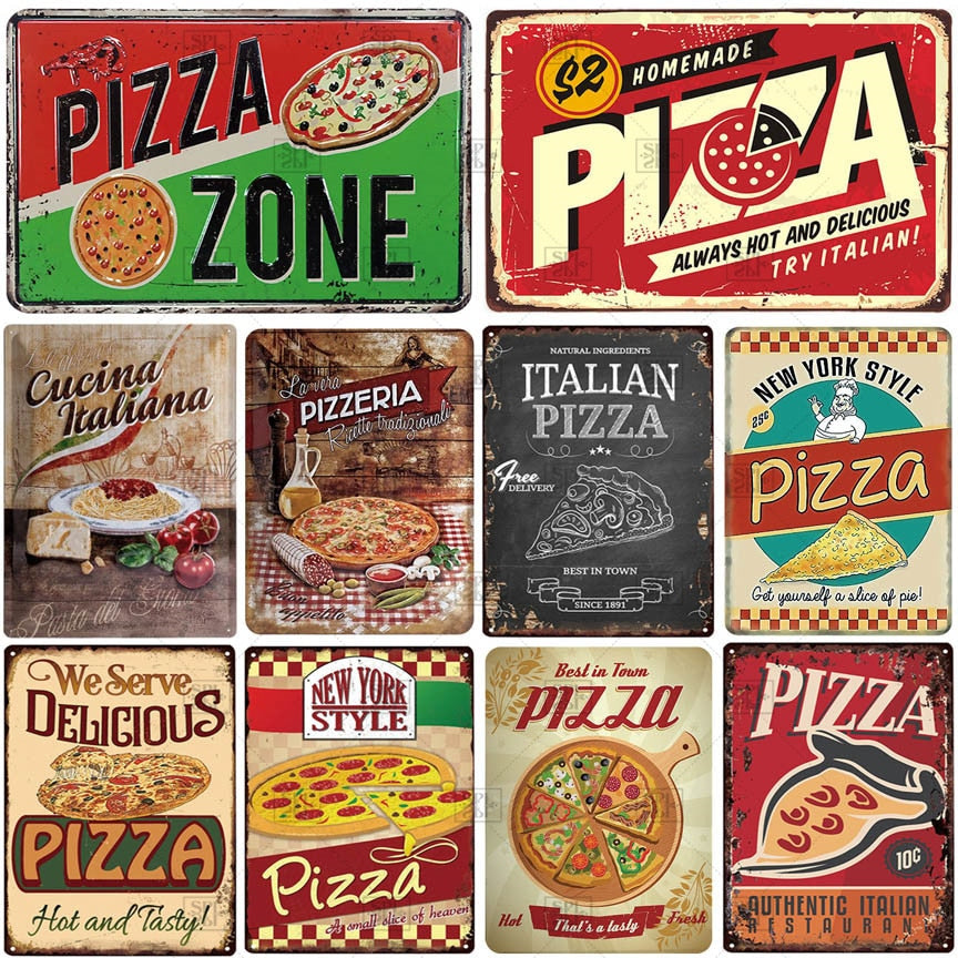 Poster Vintage Pizza Napoletana